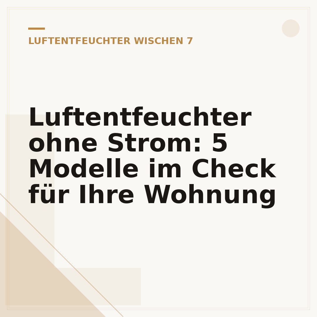 Luftentfeuchter ohne Strom: 5 Modelle im Check für Ihre Wohnung
