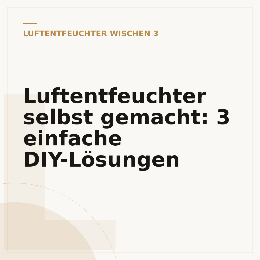 Luftentfeuchter selbst gemacht: 3 einfache DIY-Lösungen