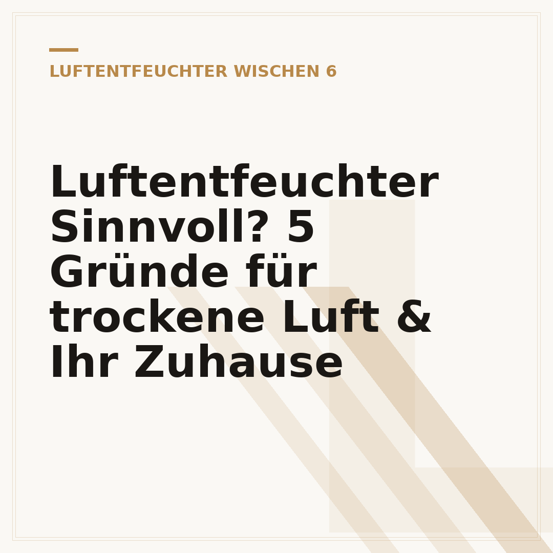 Luftentfeuchter Sinnvoll? 5 Gründe für trockene Luft & Ihr Zuhause