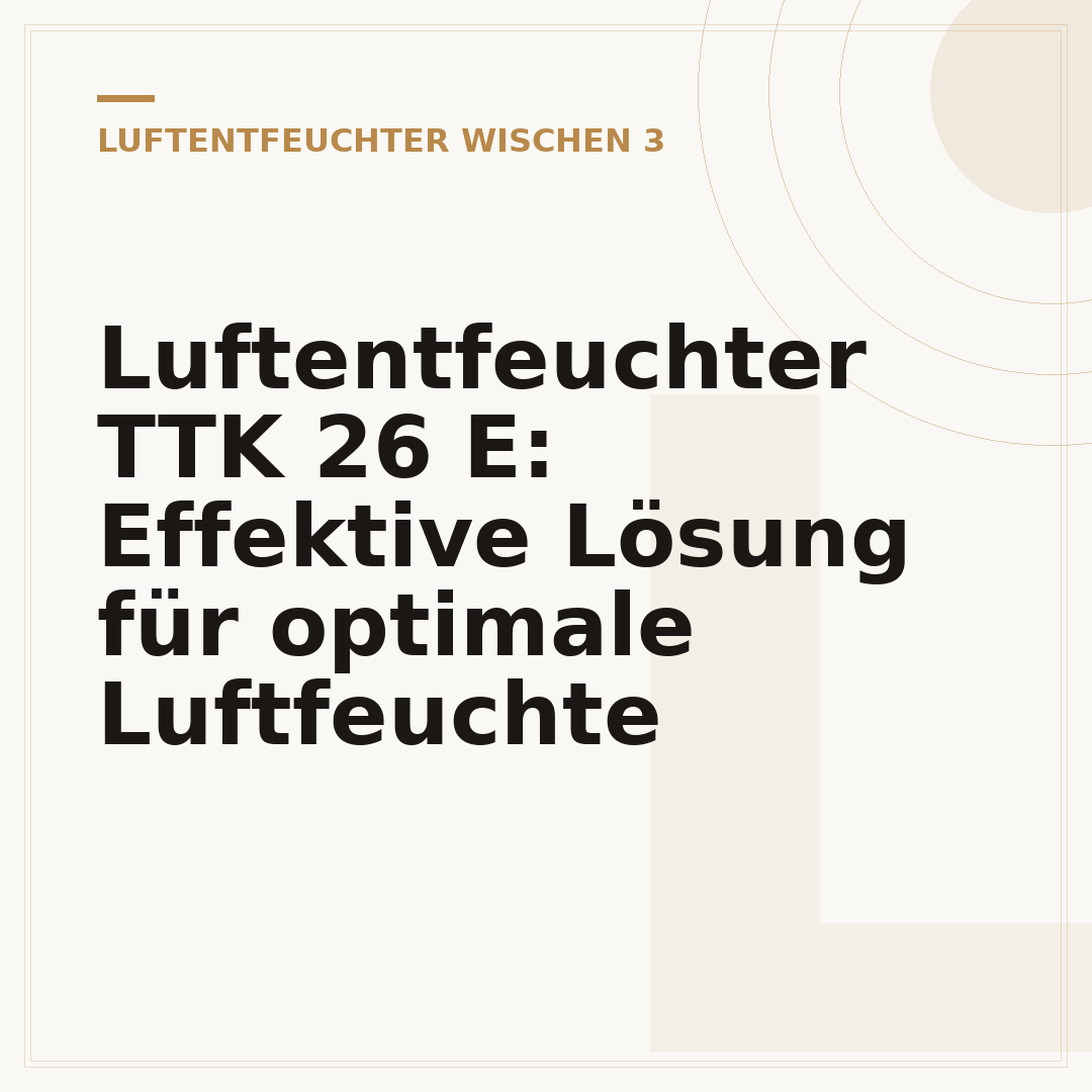 Luftentfeuchter TTK 26 E: Effektive Lösung für optimale Luftfeuchte