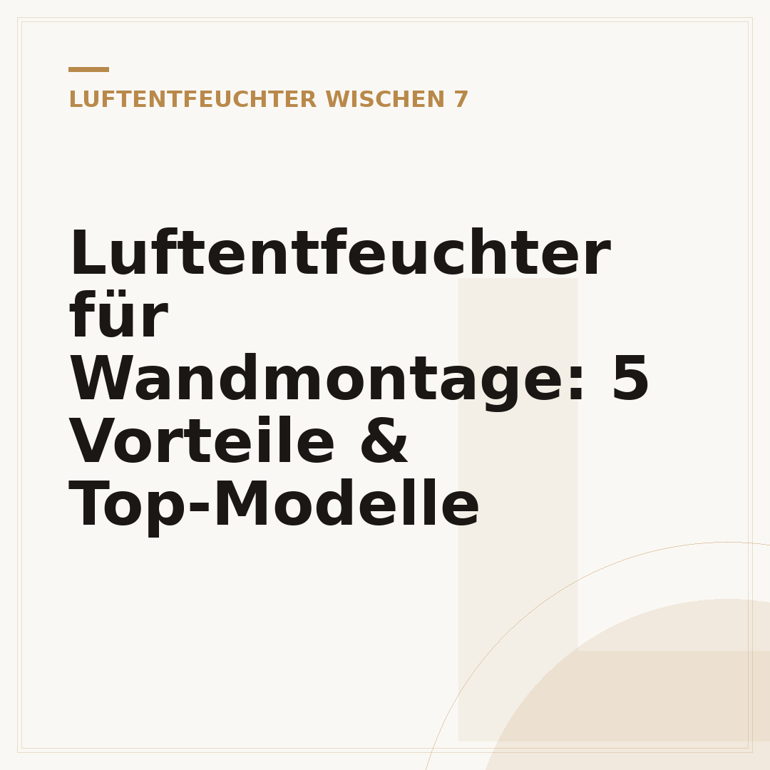 Luftentfeuchter für Wandmontage: 5 Vorteile & Top-Modelle