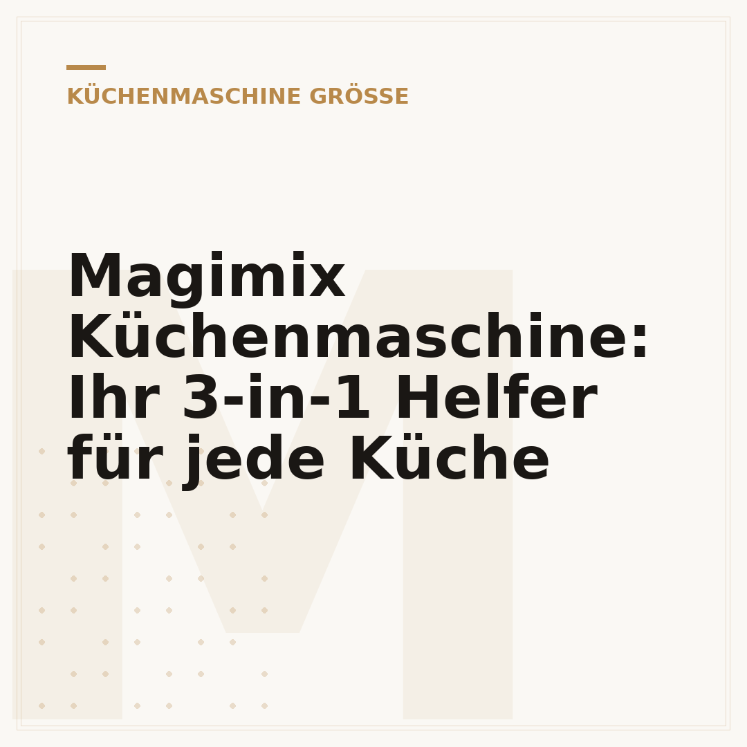 Magimix Küchenmaschine: Ihr 3-in-1 Helfer für jede Küche