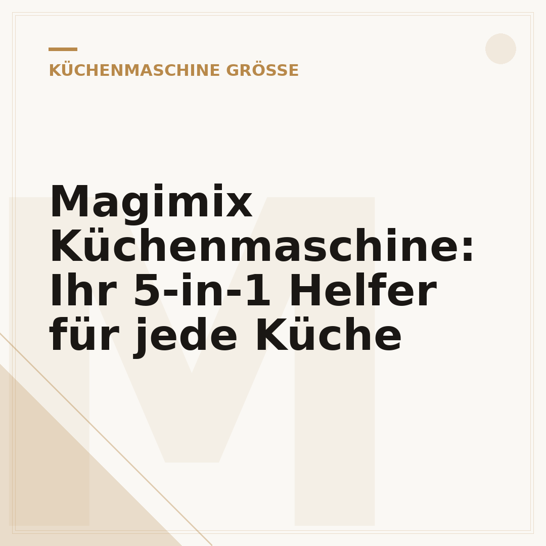 Magimix Küchenmaschine: Ihr 5-in-1 Helfer für jede Küche