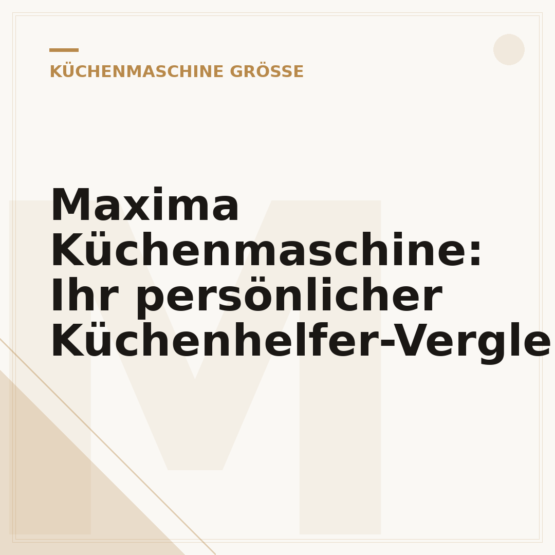Maxima Küchenmaschine: Ihr persönlicher Küchenhelfer-Vergleich