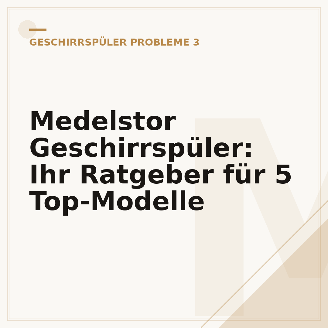 Medelstor Geschirrspüler: Ihr Ratgeber für 5 Top-Modelle