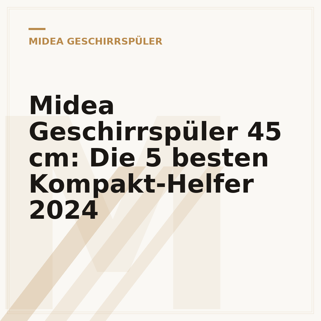 Midea Geschirrspüler 45 cm: Die 5 besten Kompakt-Helfer 2024