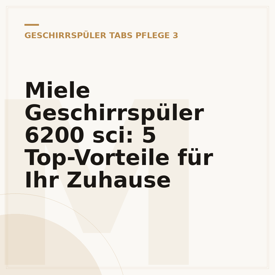 Miele Geschirrspüler 6200 sci: 5 Top-Vorteile für Ihr Zuhause
