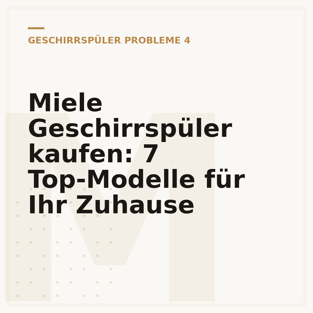 Miele Geschirrspüler kaufen: 7 Top-Modelle für Ihr Zuhause