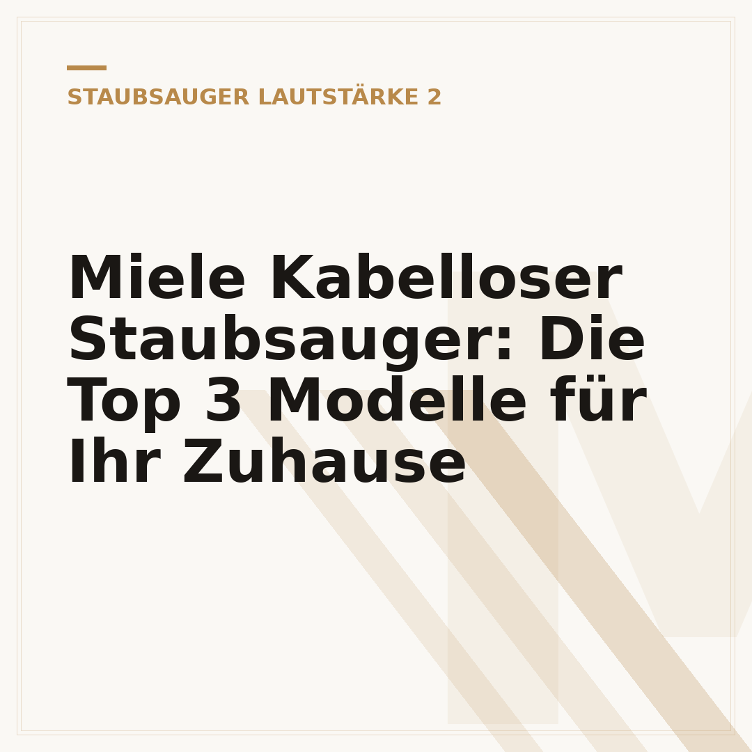 Miele Kabelloser Staubsauger: Die Top 3 Modelle für Ihr Zuhause