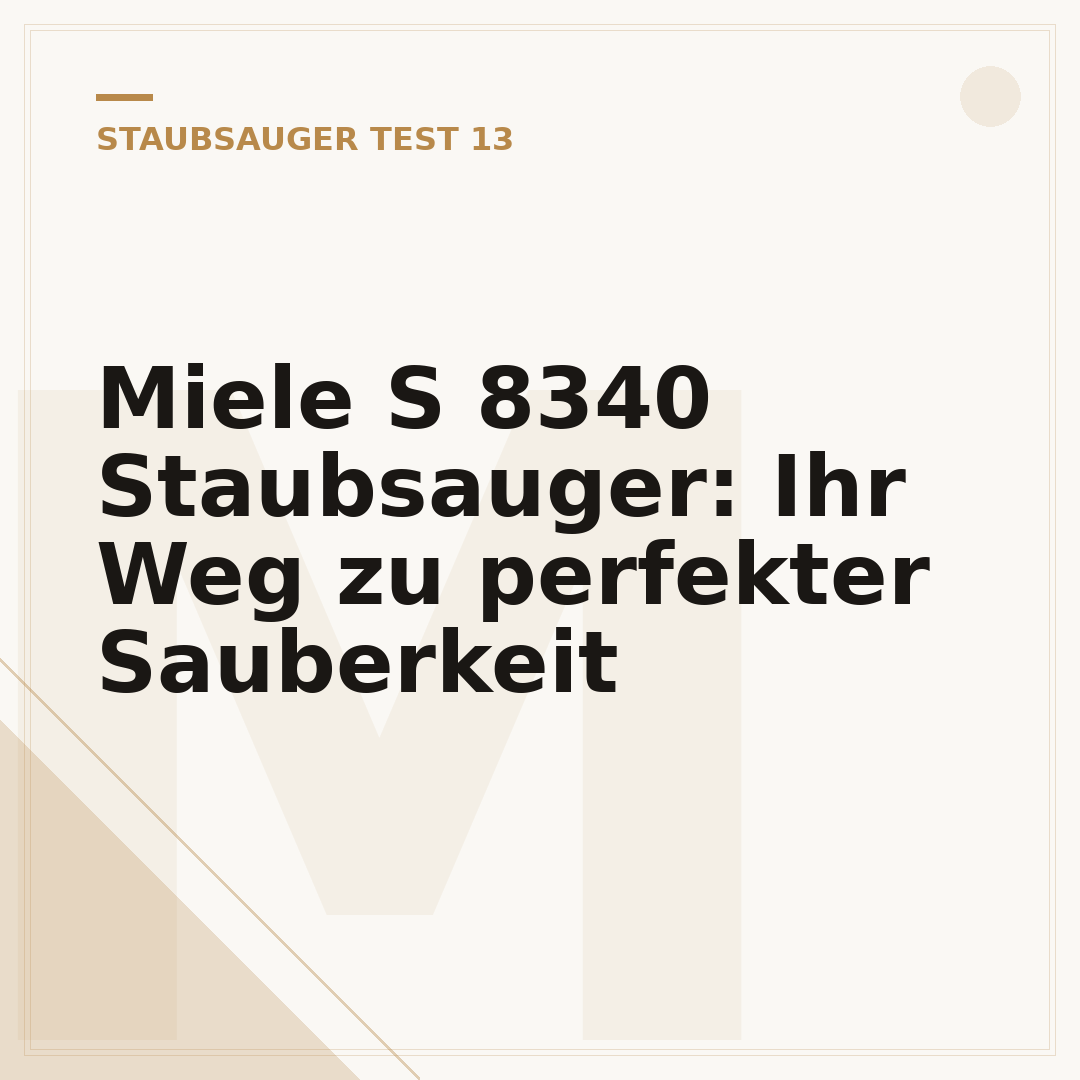 Miele S 8340 Staubsauger: Ihr Weg zu perfekter Sauberkeit