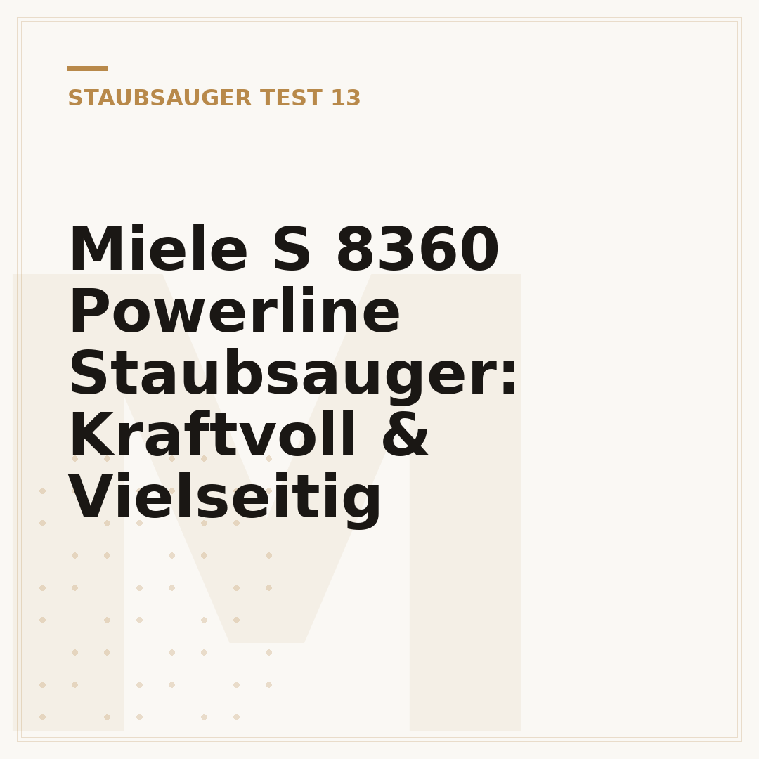 Miele S 8360 Powerline Staubsauger: Kraftvoll & Vielseitig