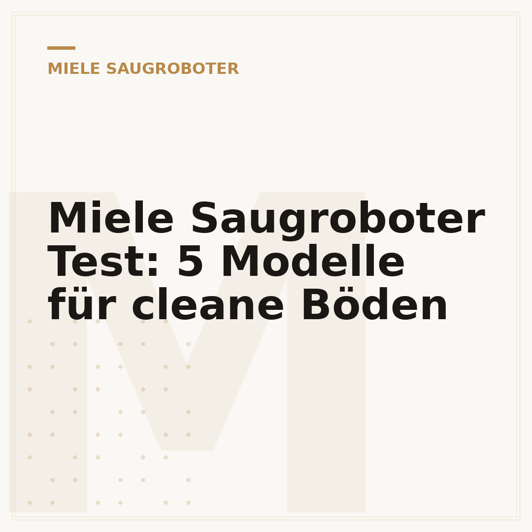 Miele Saugroboter Test: 5 Modelle für cleane Böden