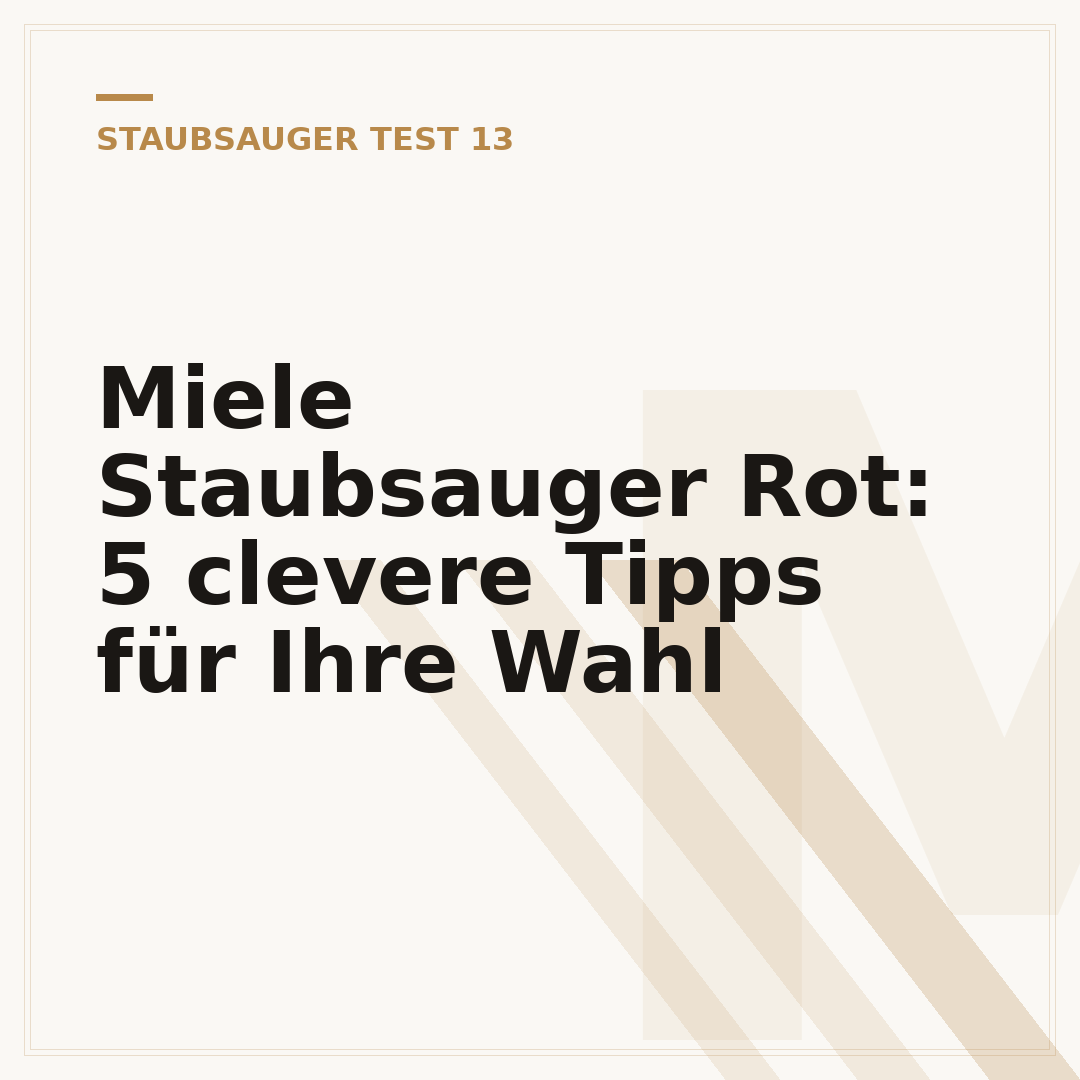 Miele Staubsauger Rot: 5 clevere Tipps für Ihre Wahl