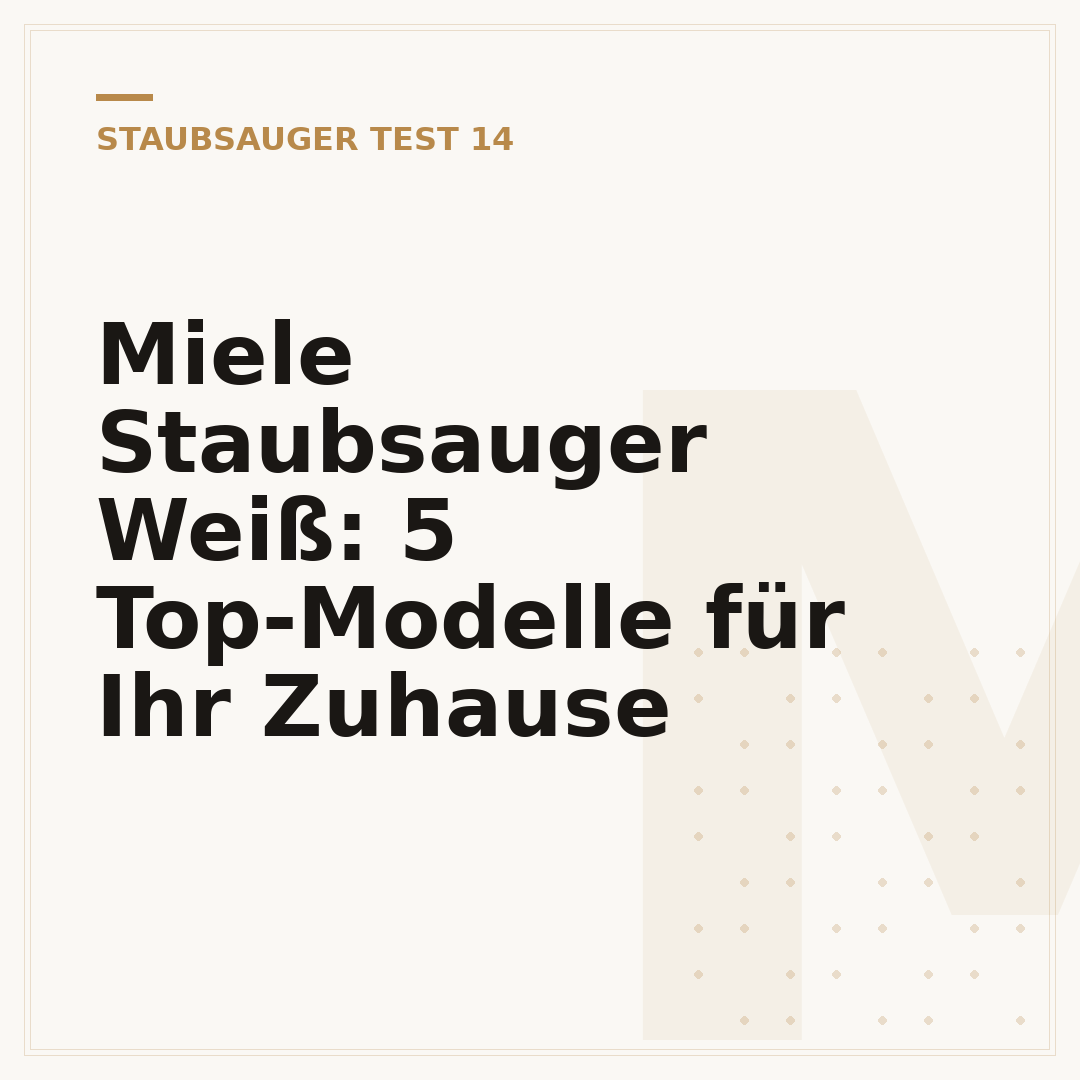 Miele Staubsauger Weiß: 5 Top-Modelle für Ihr Zuhause