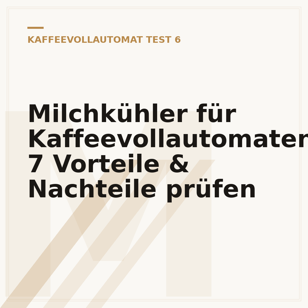 Milchkühler für Kaffeevollautomaten: 7 Vorteile & Nachteile prüfen
