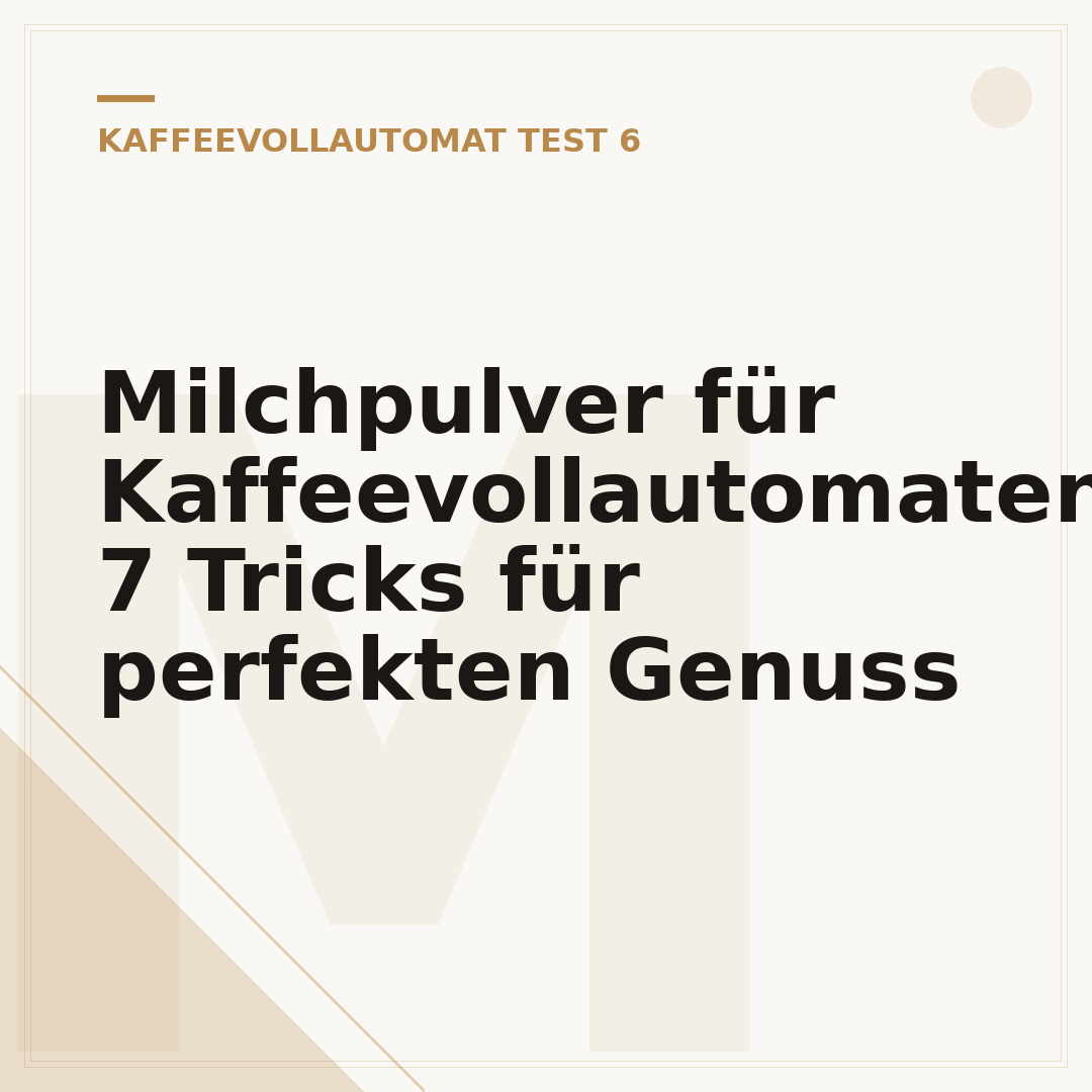 Milchpulver für Kaffeevollautomaten: 7 Tricks für perfekten Genuss