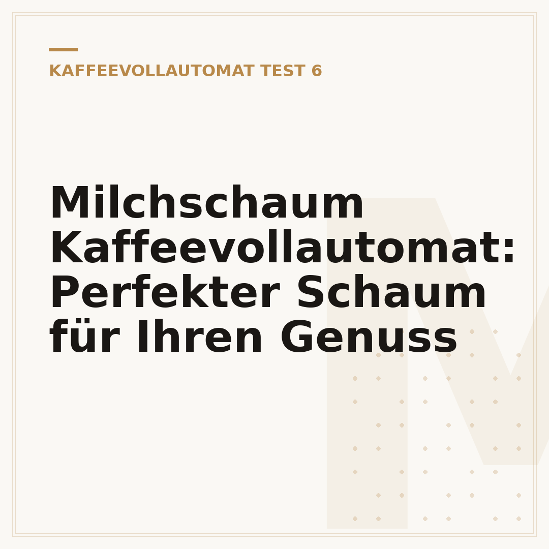 Milchschaum Kaffeevollautomat: Perfekter Schaum für Ihren Genuss