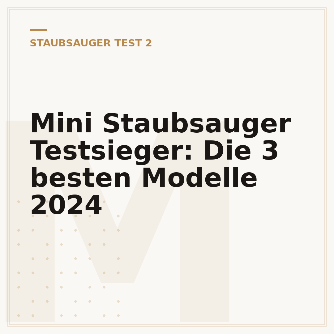 Mini Staubsauger Testsieger: Die 3 besten Modelle 2024