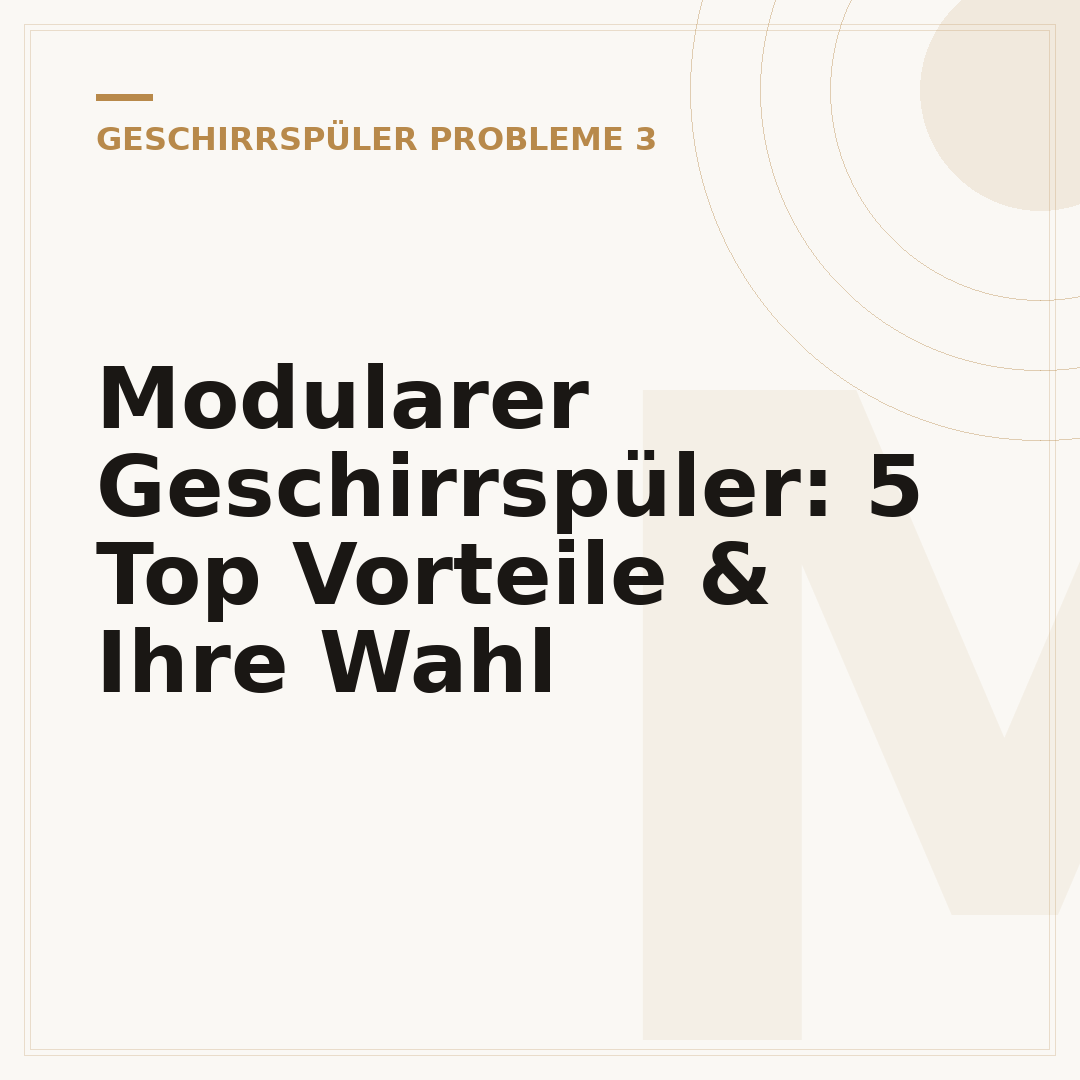 Modularer Geschirrspüler: 5 Top Vorteile & Ihre Wahl