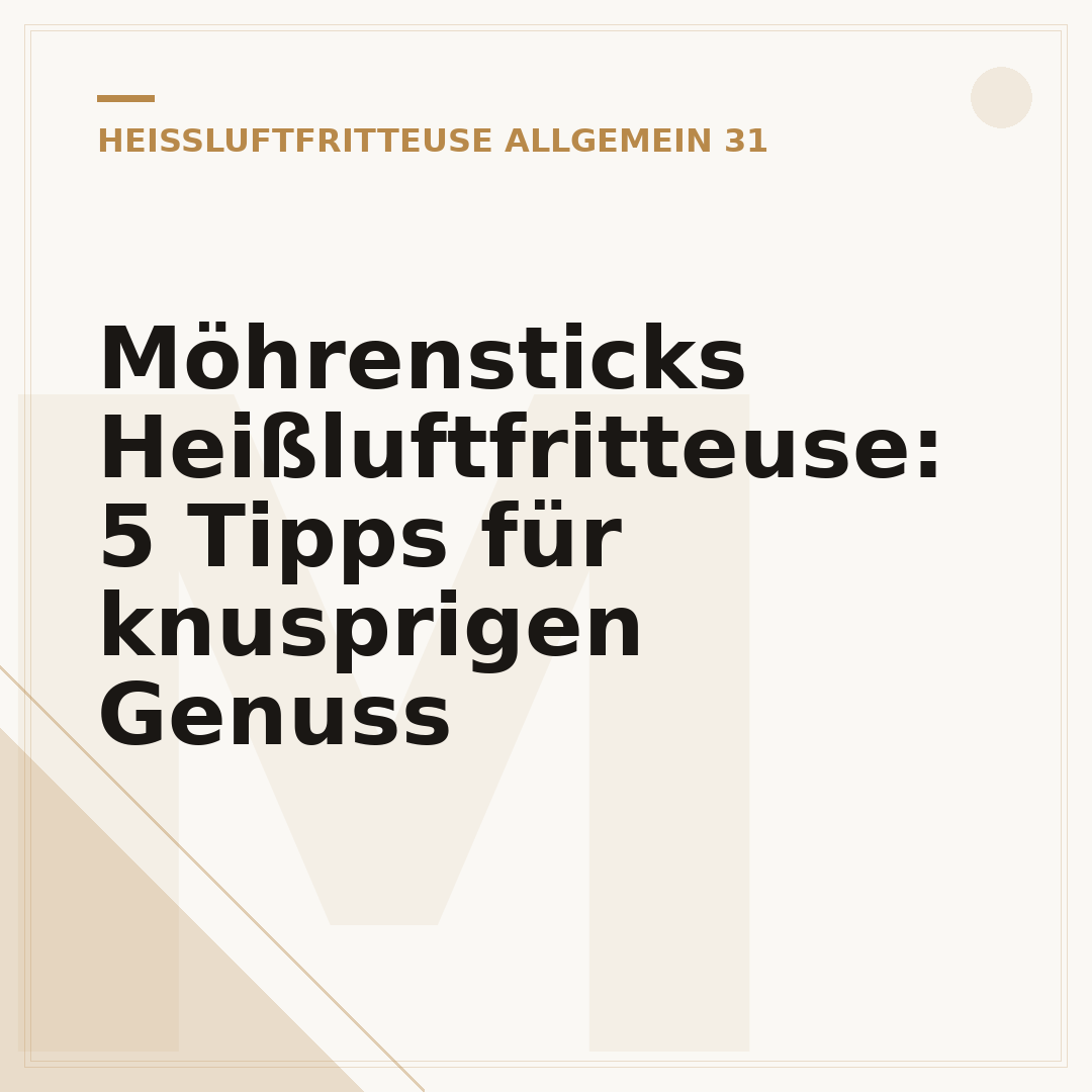 Möhrensticks Heißluftfritteuse: 5 Tipps für knusprigen Genuss