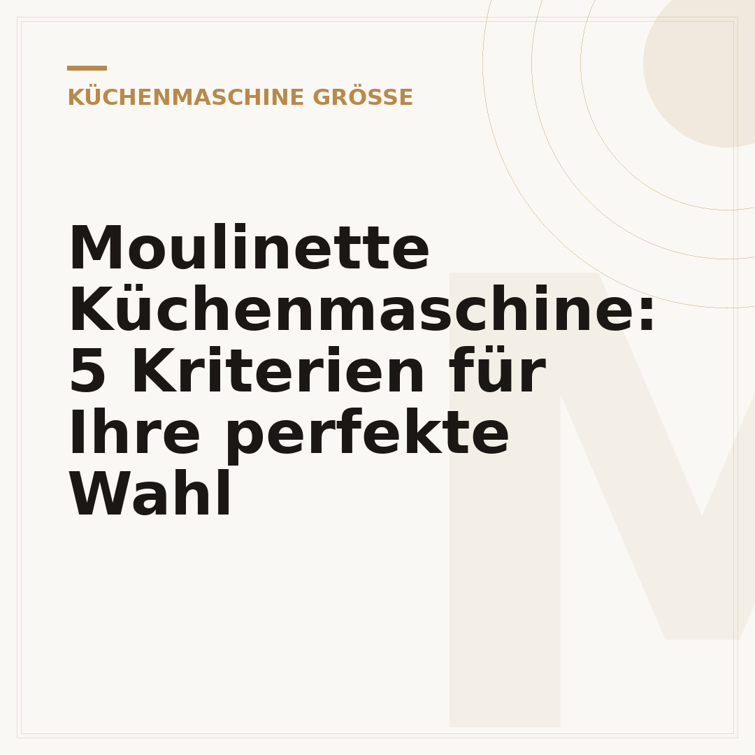Moulinette Küchenmaschine: 5 Kriterien für Ihre perfekte Wahl