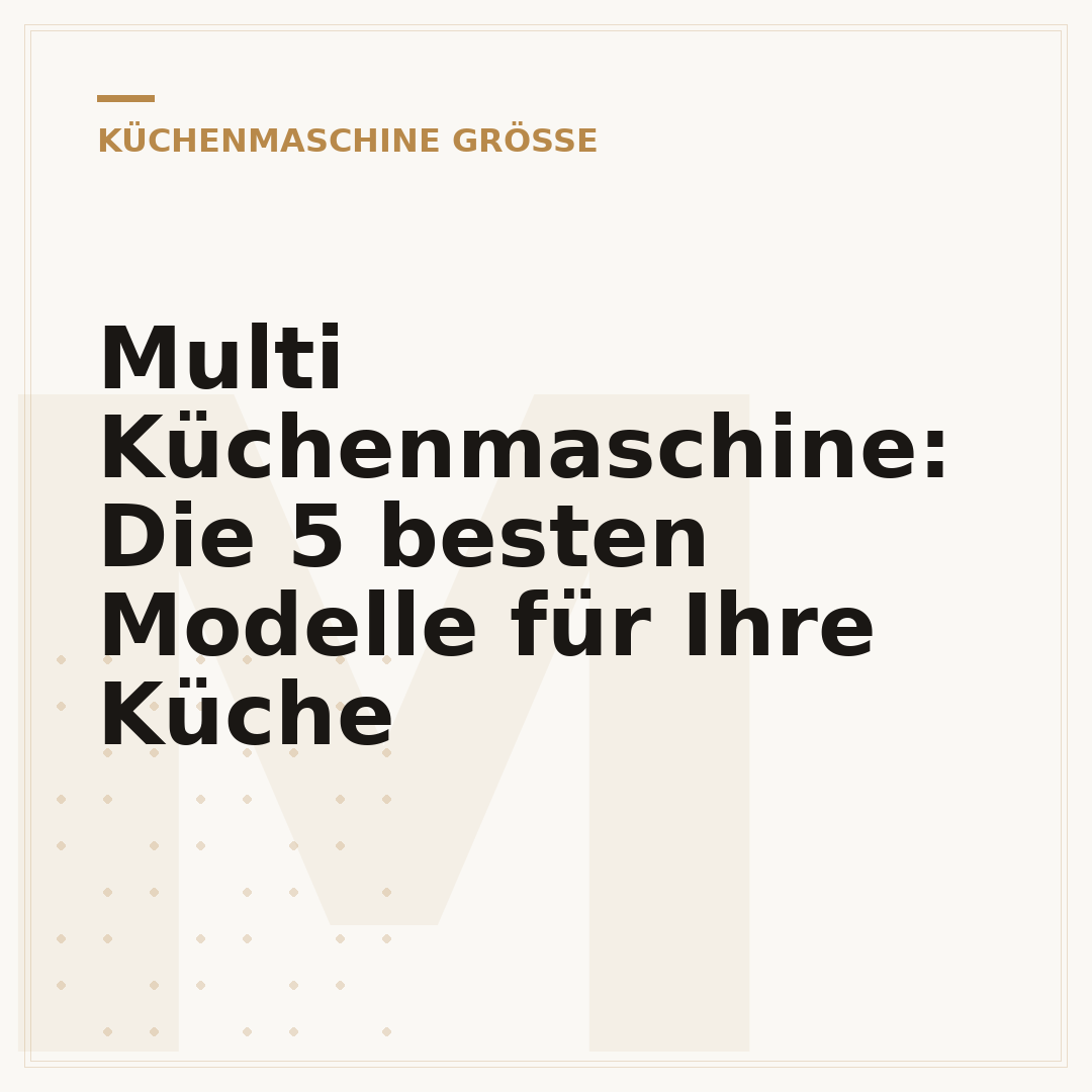 Multi Küchenmaschine: Die 5 besten Modelle für Ihre Küche