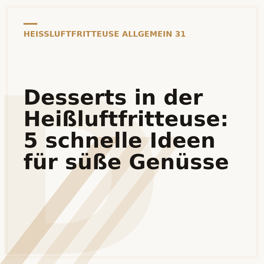 Desserts in der Heißluftfritteuse: 5 schnelle Ideen für süße Genüsse