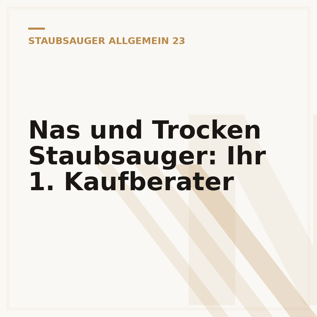 Nas und Trocken Staubsauger: Ihr 1. Kaufberater