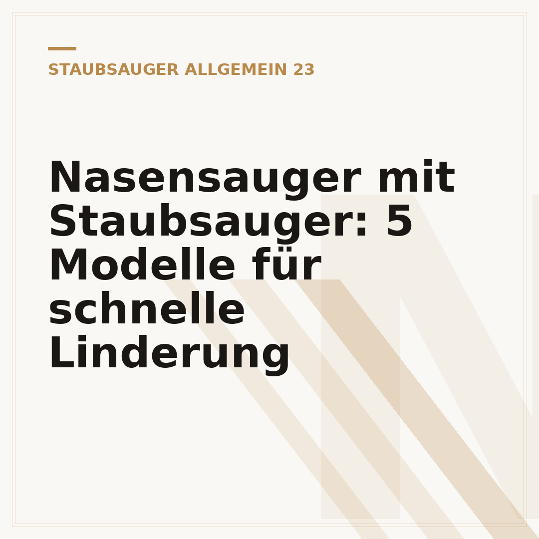 Nasensauger mit Staubsauger: 5 Modelle für schnelle Linderung
