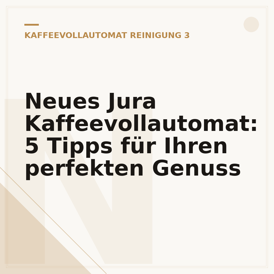 Neues Jura Kaffeevollautomat: 5 Tipps für Ihren perfekten Genuss