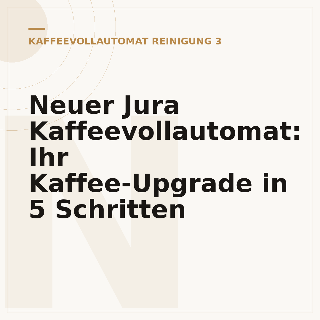 Neuer Jura Kaffeevollautomat: Ihr Kaffee-Upgrade in 5 Schritten