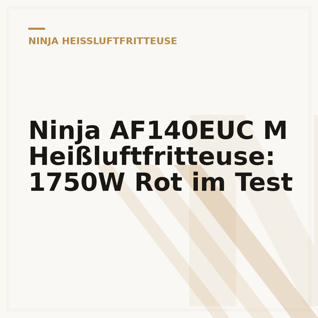 Ninja AF140EUC M Heißluftfritteuse: 1750W Rot im Test