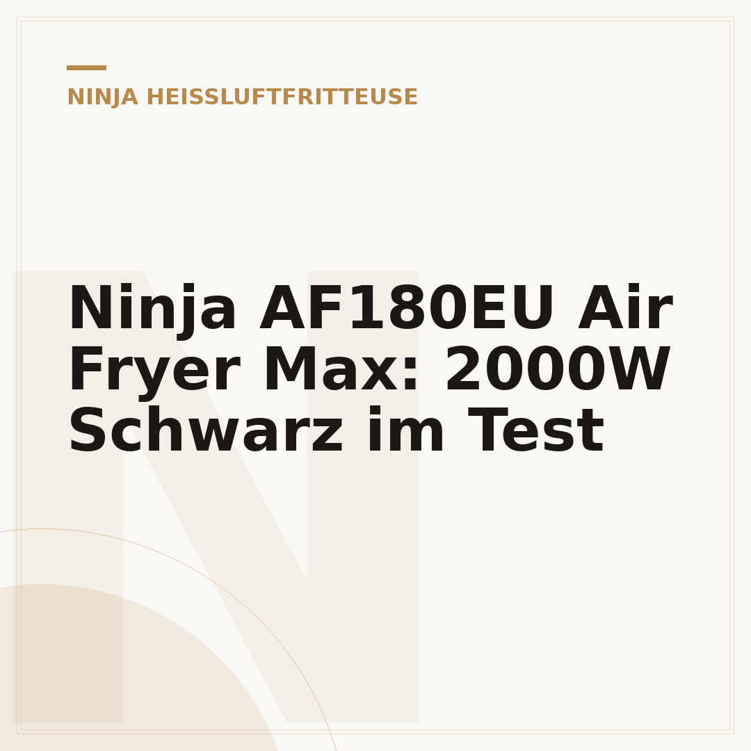 Ninja AF180EU Air Fryer Max: 2000W Schwarz im Test