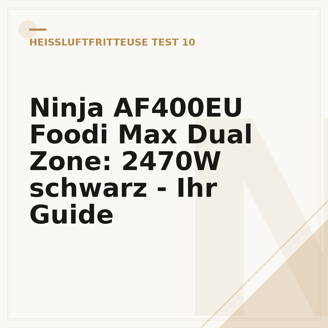 Ninja AF400EU Foodi Max Dual Zone: 2470W schwarz - Ihr Guide