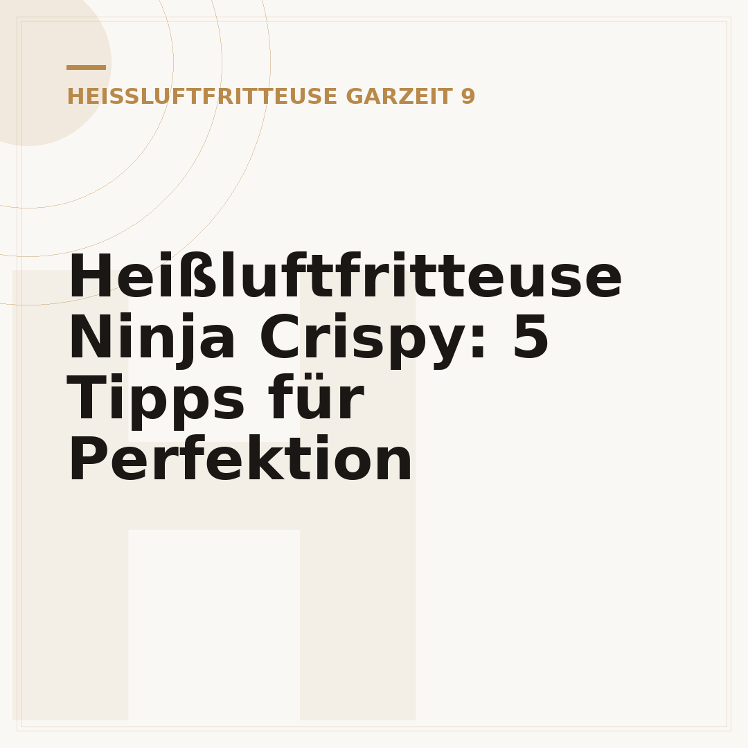 Heißluftfritteuse Ninja Crispy: 5 Tipps für Perfektion
