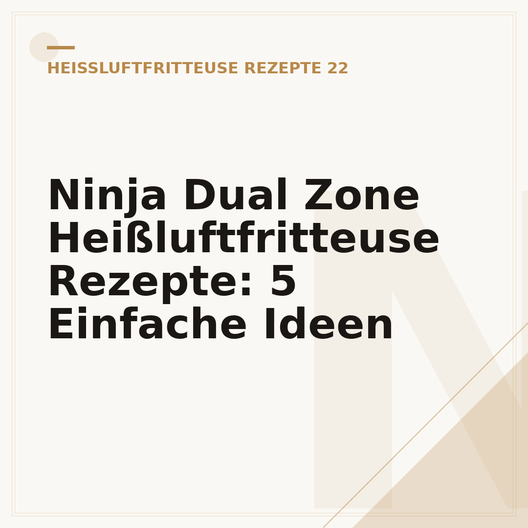 Ninja Dual Zone Heißluftfritteuse Rezepte: 5 Einfache Ideen