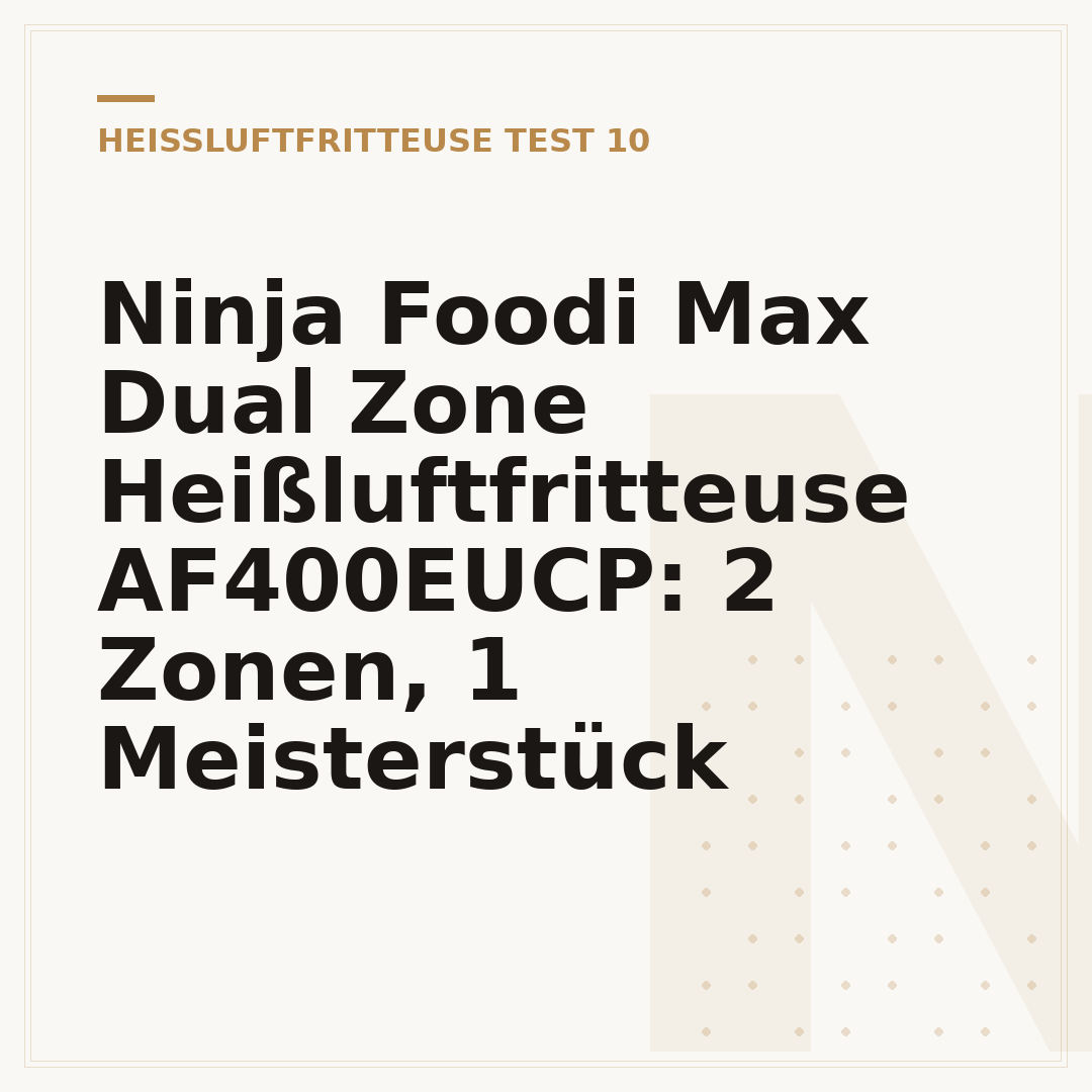Ninja Foodi Max Dual Zone Heißluftfritteuse AF400EUCP: 2 Zonen, 1 Meisterstück