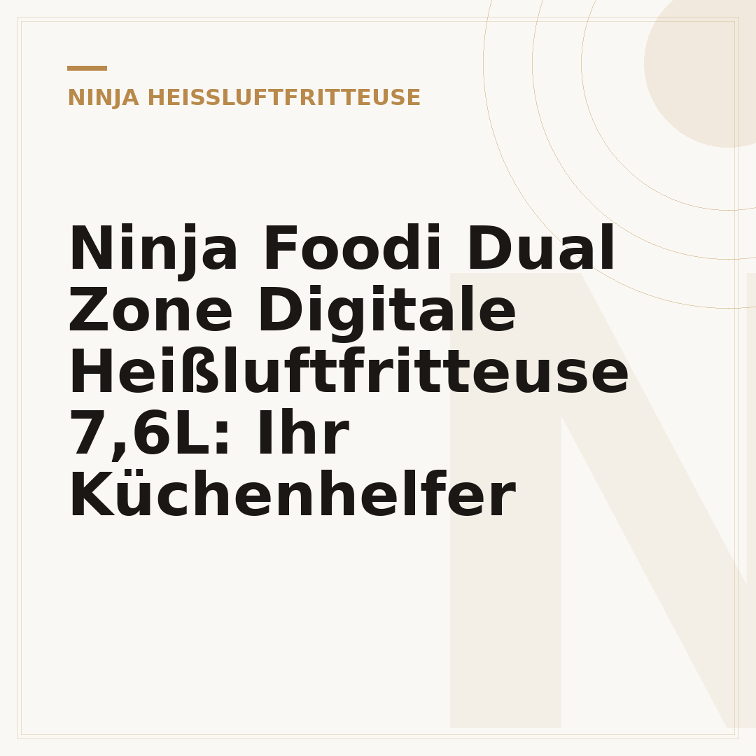 Ninja Foodi Dual Zone Digitale Heißluftfritteuse 7,6L: Ihr Küchenhelfer
