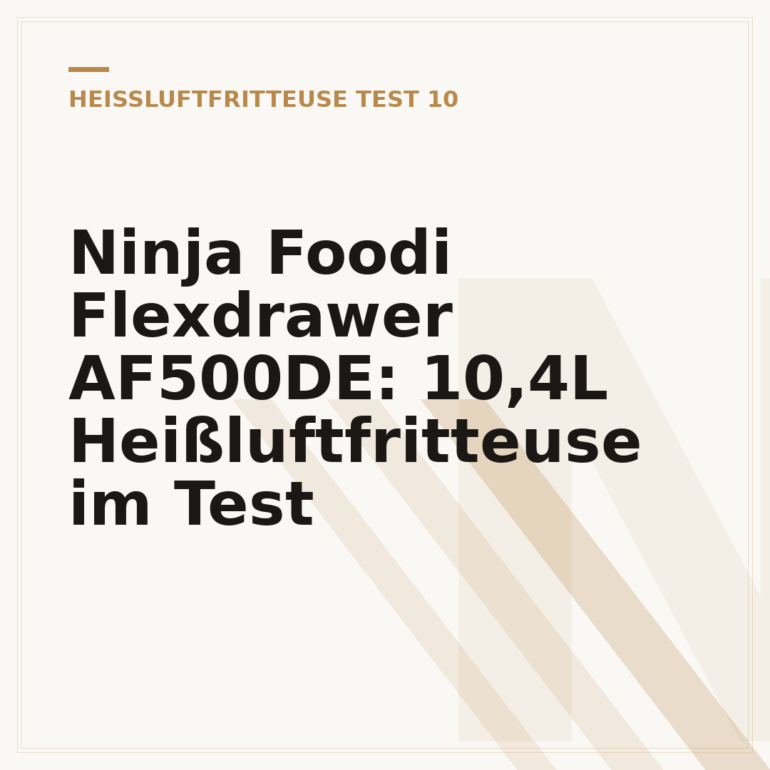 Ninja Foodi Flexdrawer AF500DE: 10,4L Heißluftfritteuse im Test