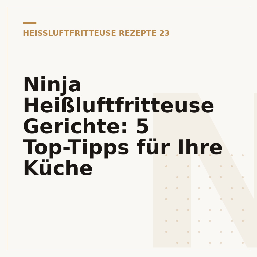Ninja Heißluftfritteuse Gerichte: 5 Top-Tipps für Ihre Küche