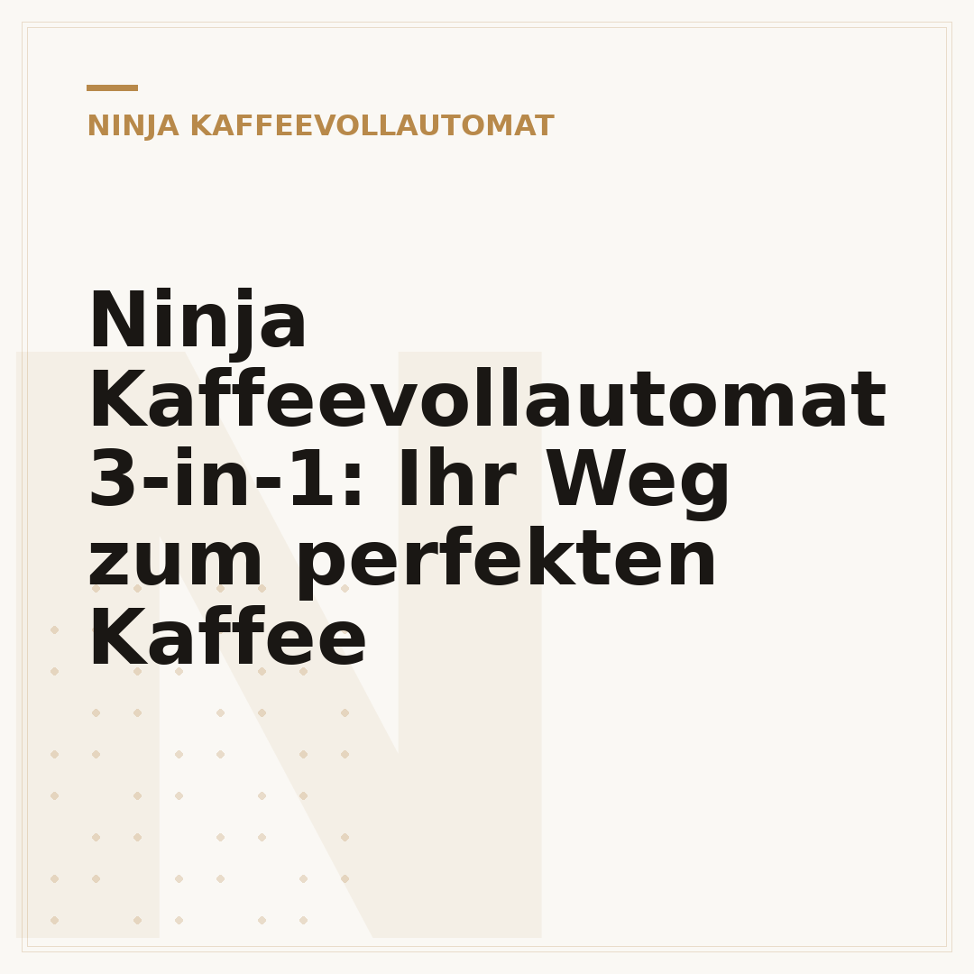 Ninja Kaffeevollautomat 3-in-1: Ihr Weg zum perfekten Kaffee