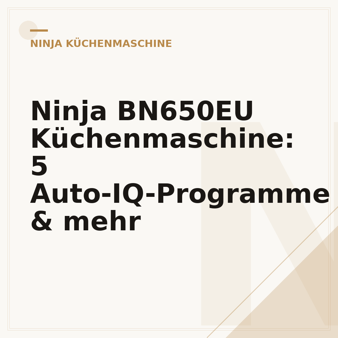 Ninja BN650EU Küchenmaschine: 5 Auto-IQ-Programme & mehr