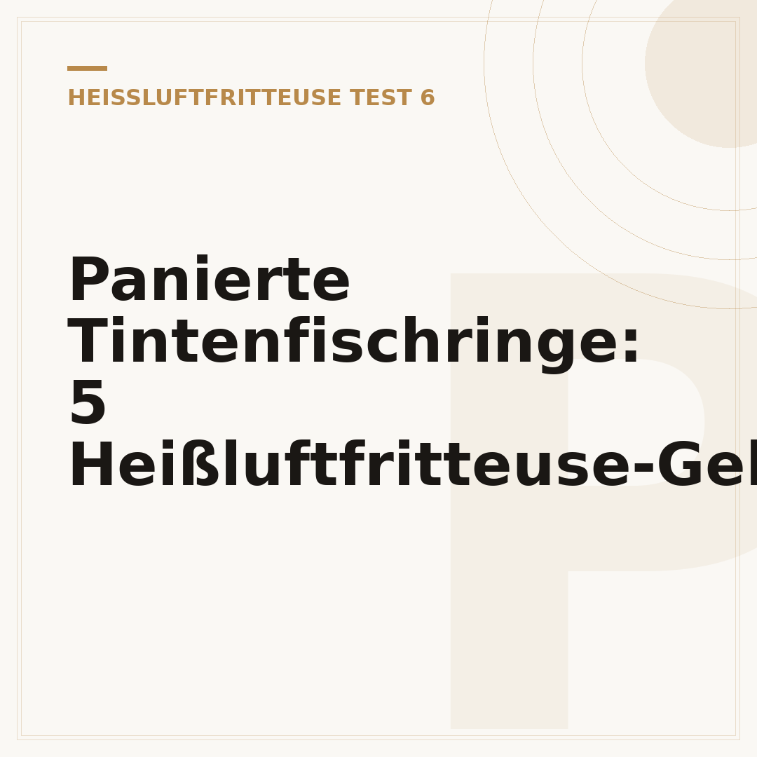 Panierte Tintenfischringe: 5 Heißluftfritteuse-Geheimnisse