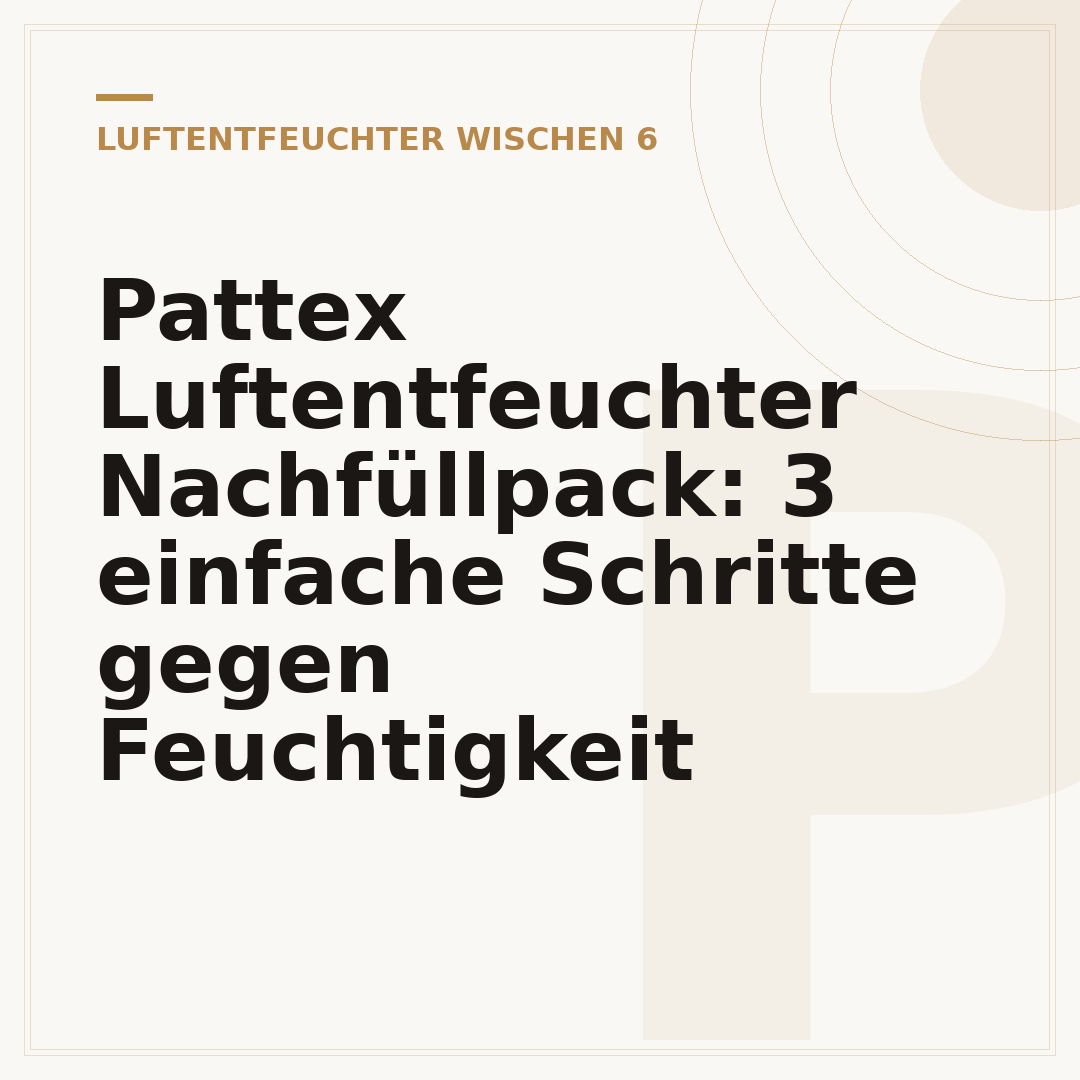 Pattex Luftentfeuchter Nachfüllpack: 3 einfache Schritte gegen Feuchtigkeit