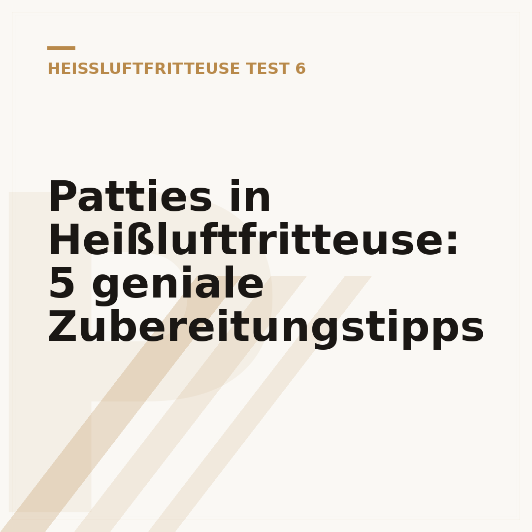 Patties in Heißluftfritteuse: 5 geniale Zubereitungstipps