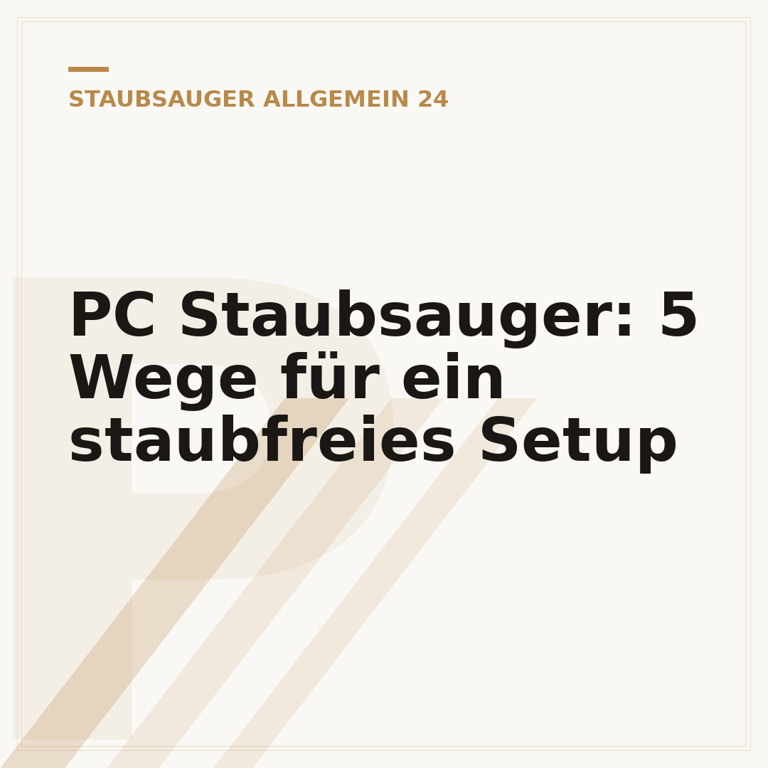 PC Staubsauger: 5 Wege für ein staubfreies Setup