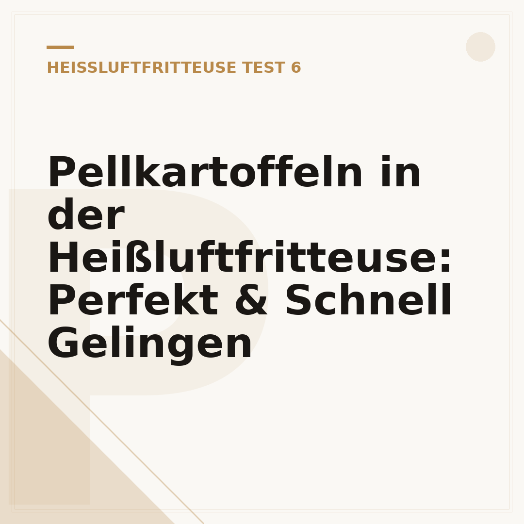 Pellkartoffeln in der Heißluftfritteuse: Perfekt & Schnell Gelingen