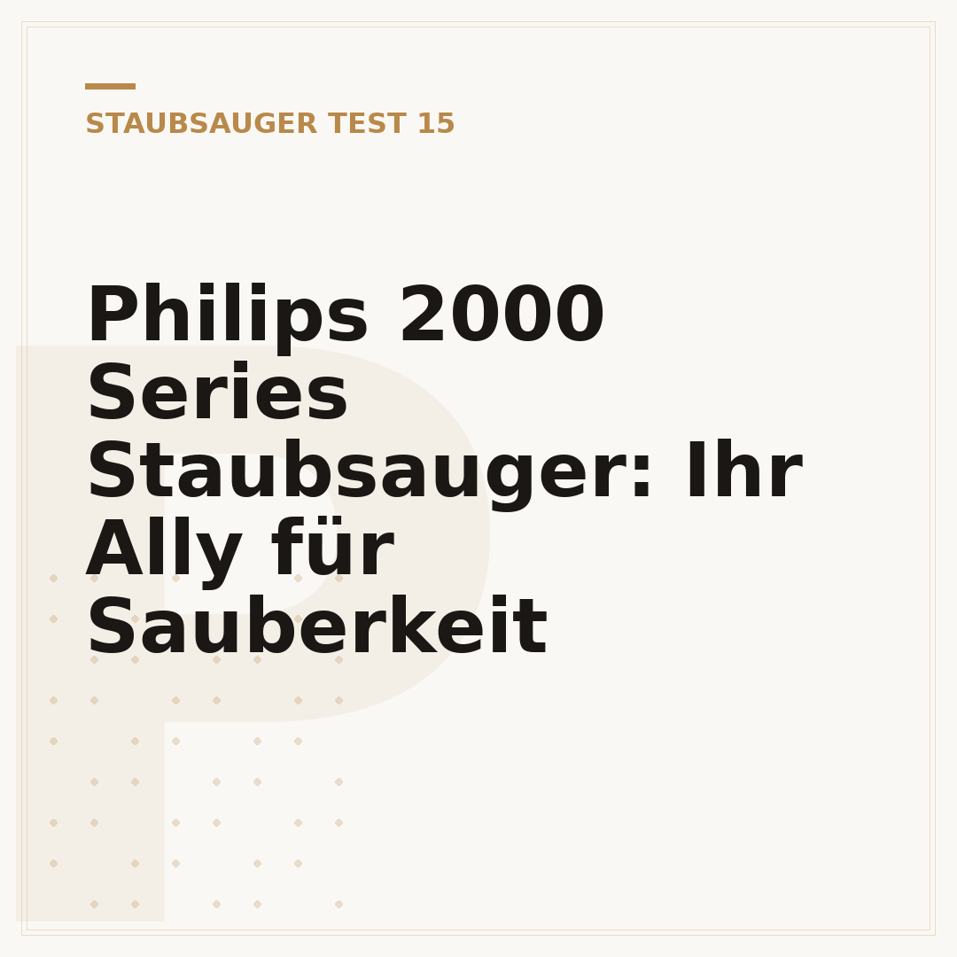 Philips 2000 Series Staubsauger: Ihr Ally für Sauberkeit