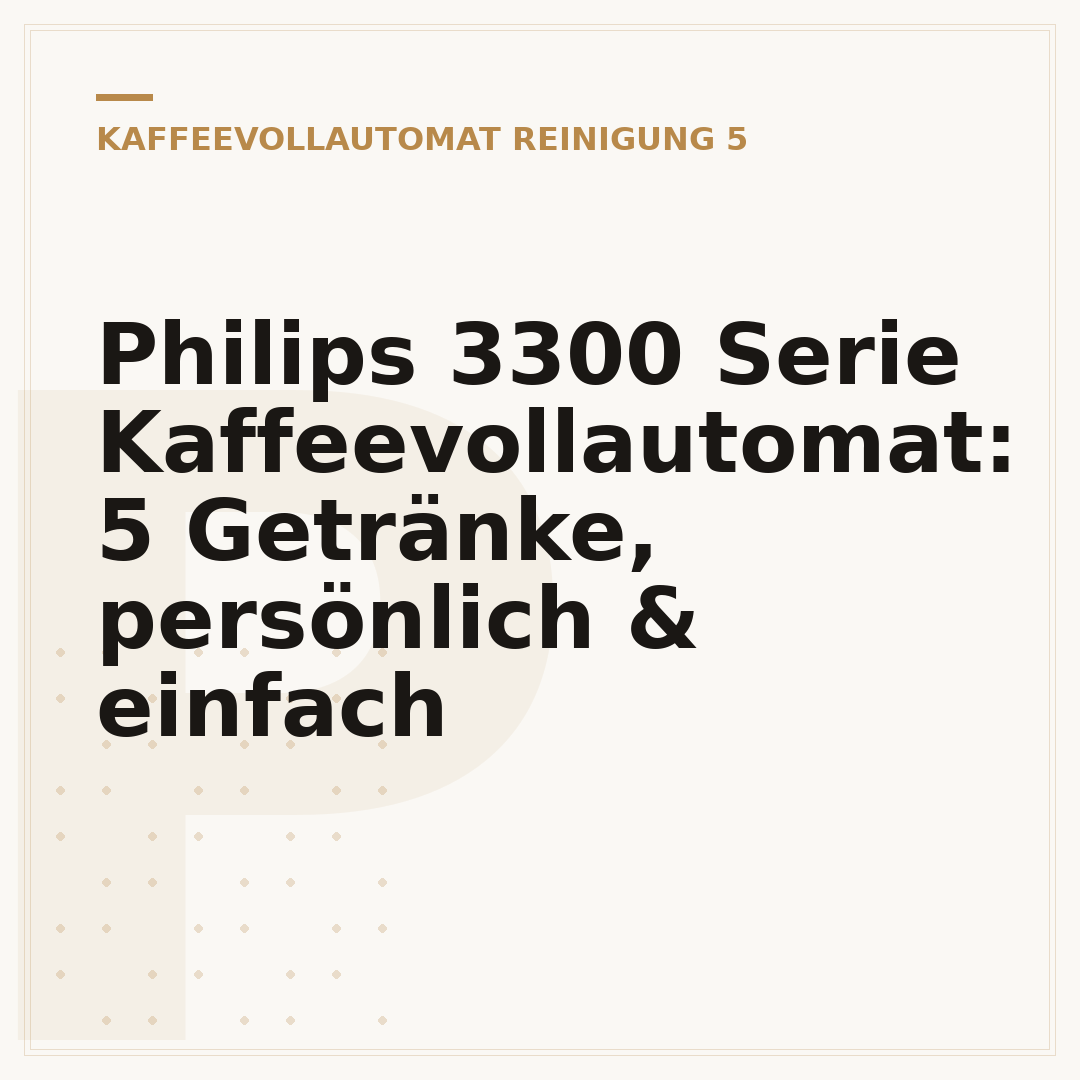 Philips 3300 Serie Kaffeevollautomat: 5 Getränke, persönlich & einfach