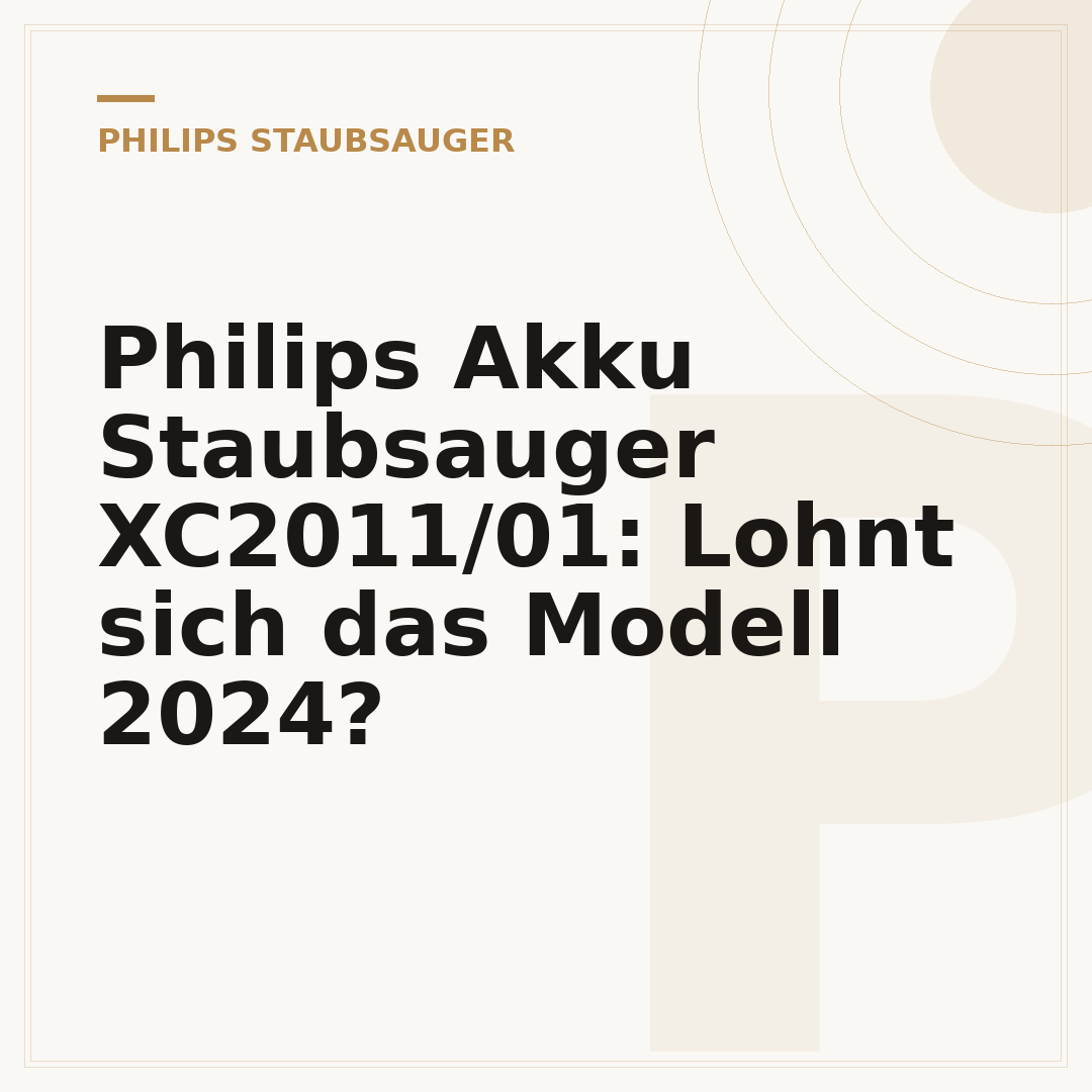 Philips Akku Staubsauger XC2011/01: Lohnt sich das Modell 2024?